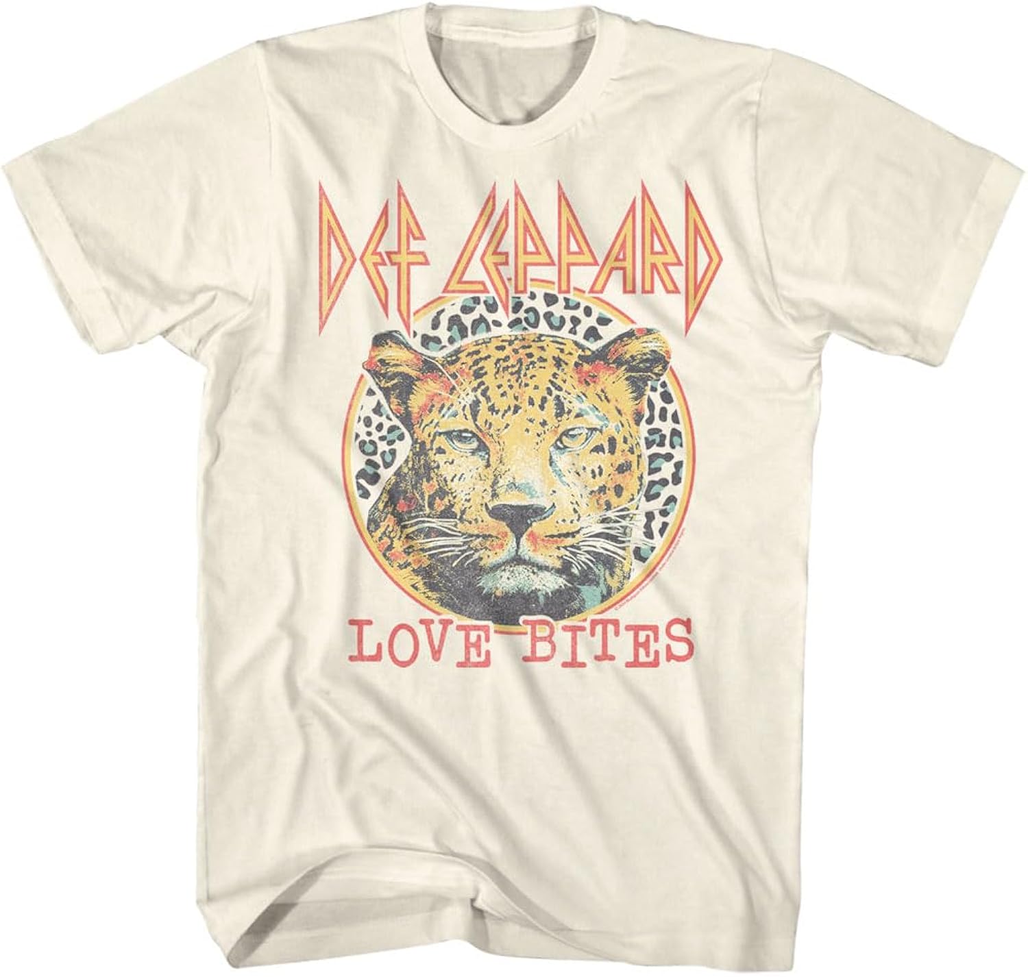 Def Leppard for Men Women Love Bites Leopard Natural - Adult & Kids T-Shirts, Sweatshirts & Hoodies apparel design preview 1