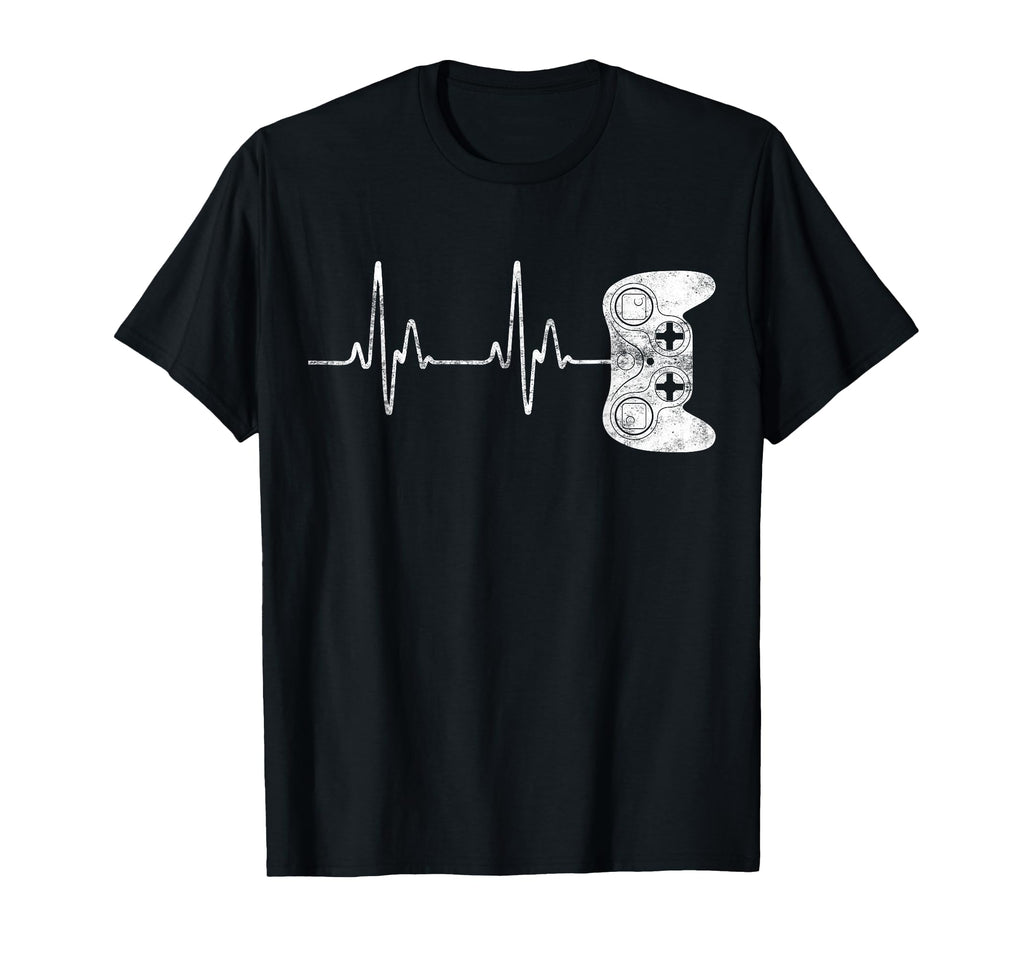 Gamer Heartbeat Young Teen Gaming Game T-Shirt - Custom Art Print Unisex - T-Shirt, Sweatshirt, Hoodie