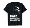 Bald Bearded Beautiful Grandfather Dads T-Shirt - Custom Art Print Unisex - T-Shirt, Sweatshirt, Hoodie