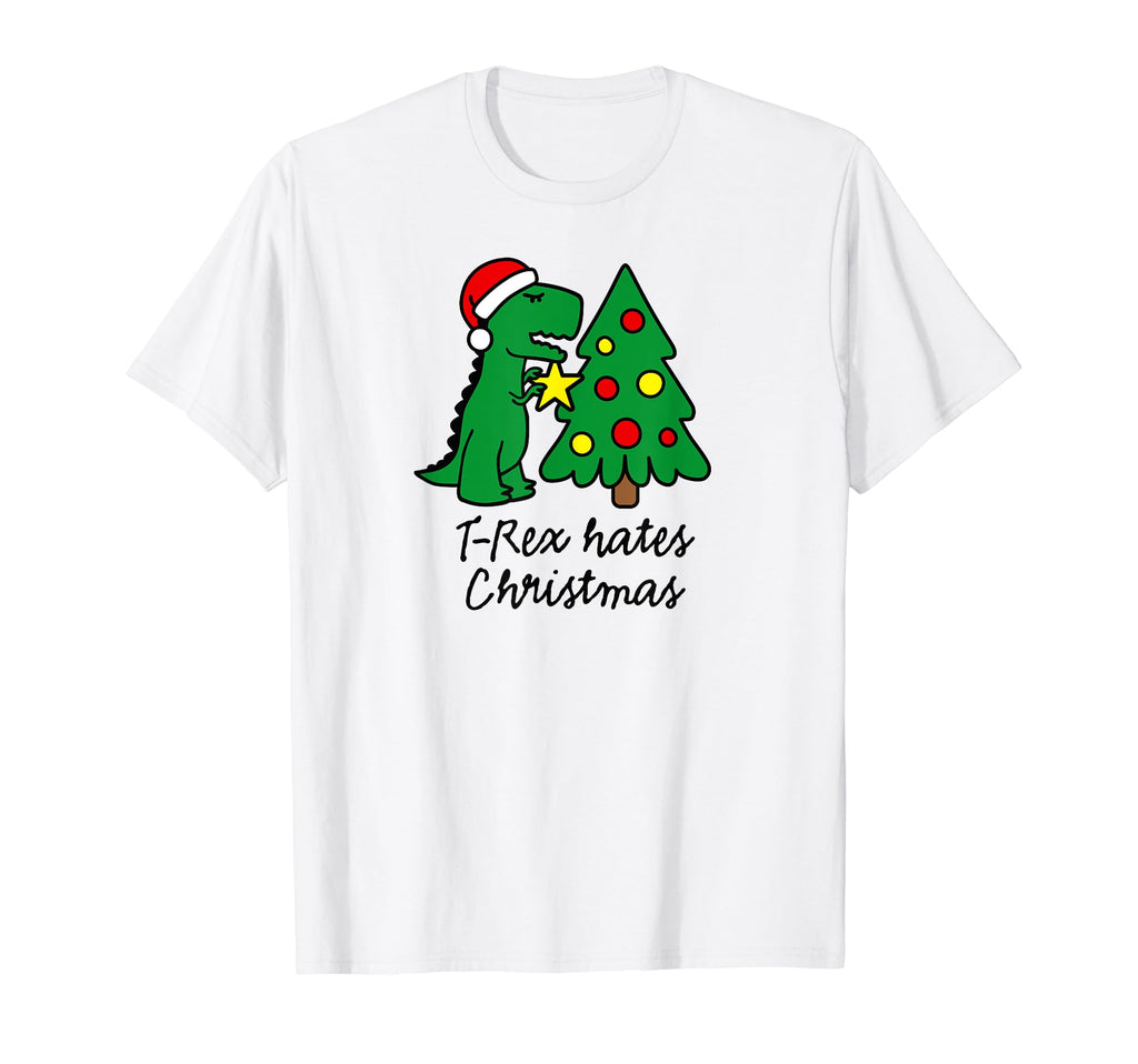 T Rex Hates Tree Decoration Star T-Shirt - Trendy Graphic Men Women - T-Shirt, Sweatshirt, Hoodie