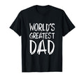 Worlds Greatest Dad Papa Fathers T-Shirt - Minimalist Print Men Women - T-Shirt, Sweatshirt, Hoodie