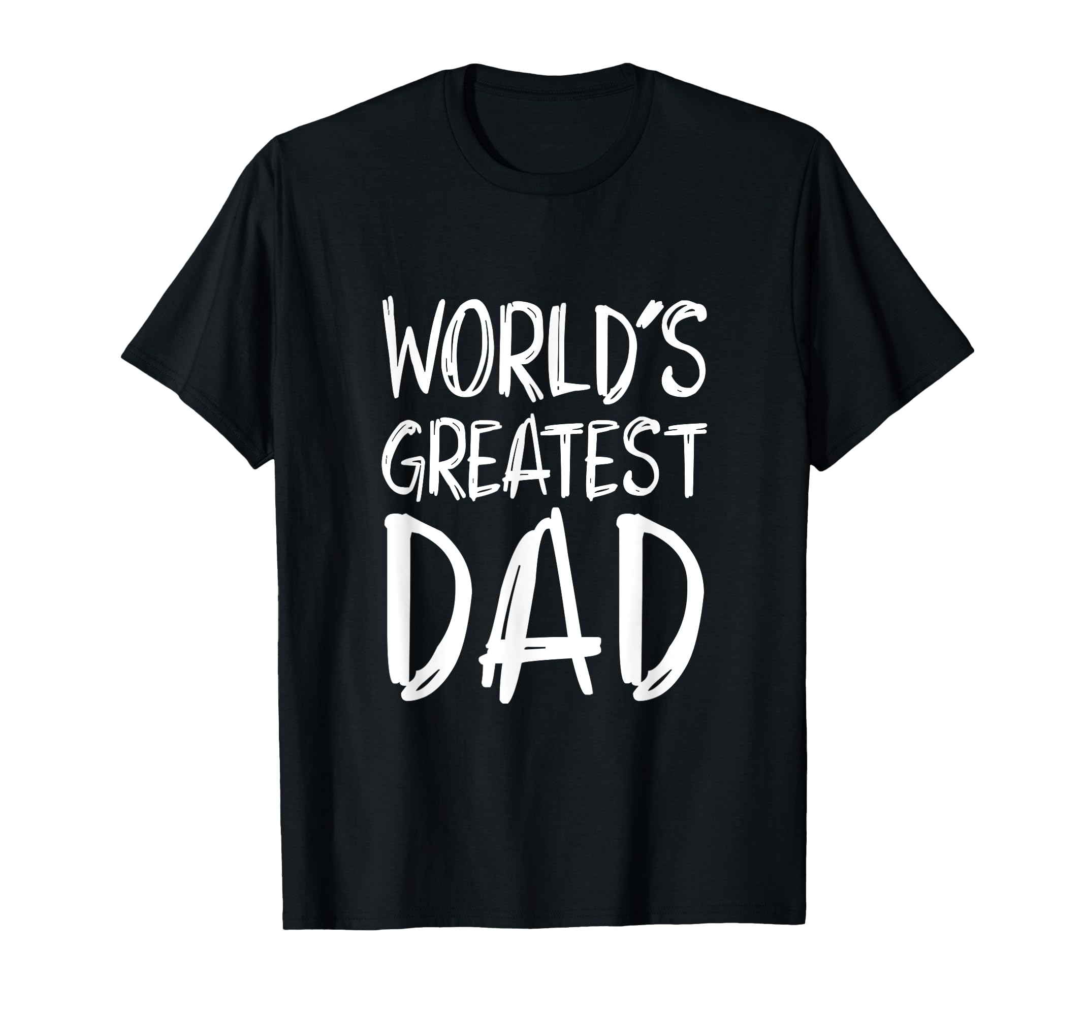 Worlds Greatest Dad Papa Fathers T-Shirt - Minimalist Print Men Women - T-Shirt, Sweatshirt, Hoodie