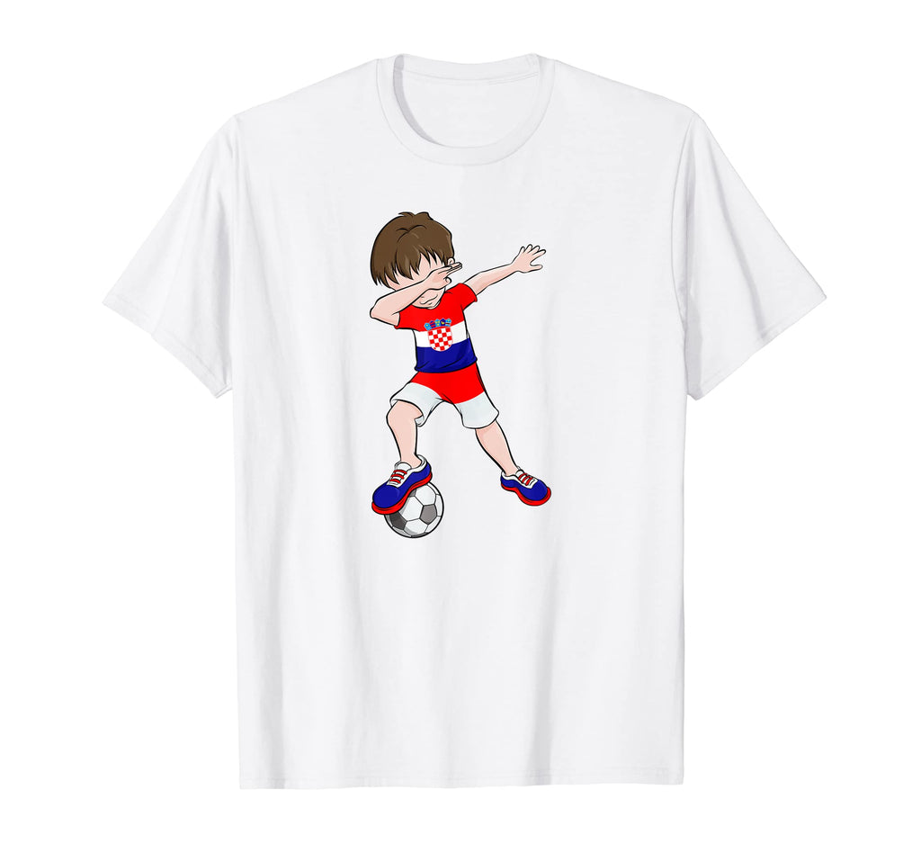 Dabbing Support Jersey Croatia Soccer T-Shirt - Fun Novelty Design Unisex - T-Shirt, Sweatshirt, Hoodie
