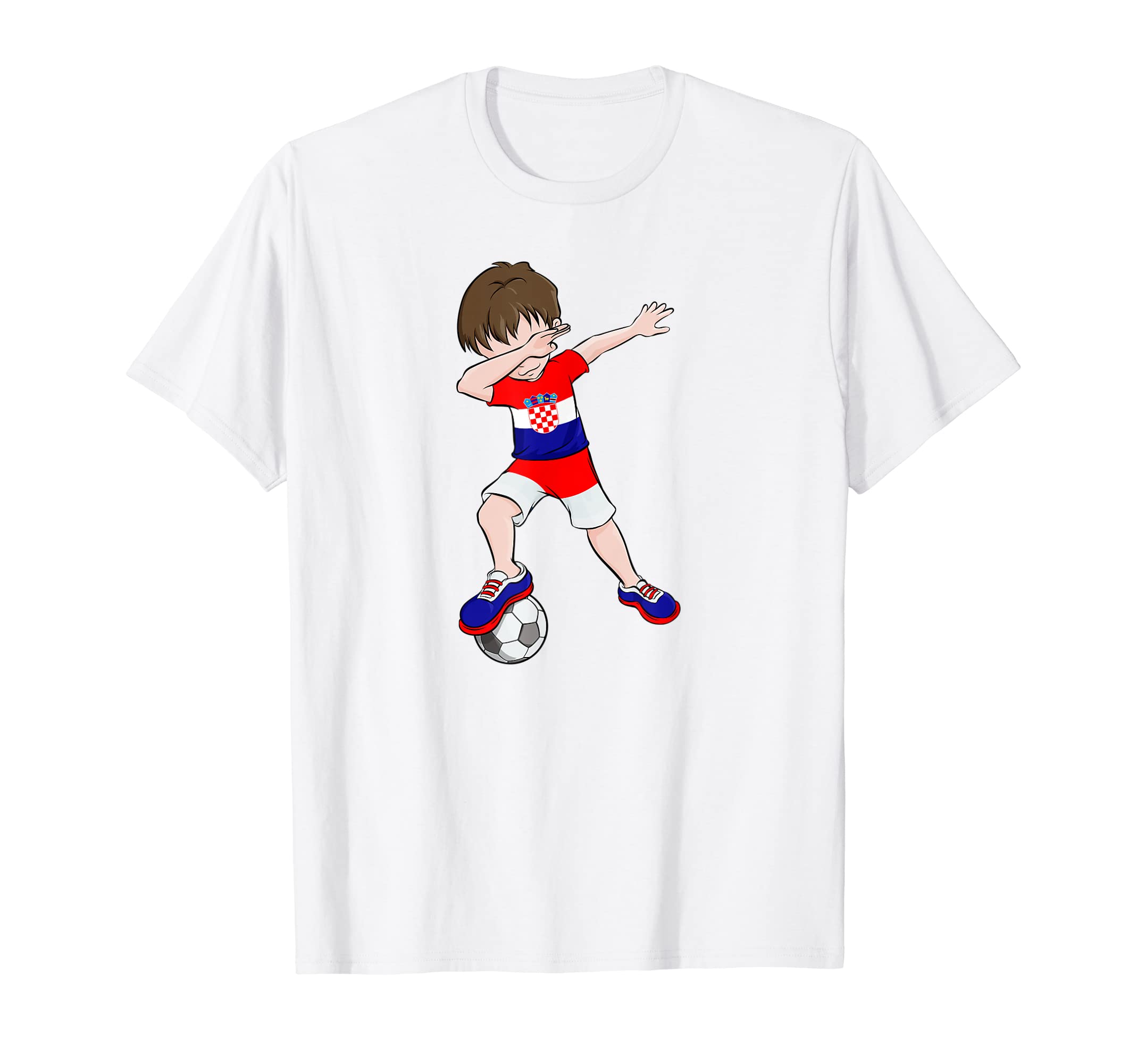 Dabbing Support Jersey Croatia Soccer T-Shirt - Fun Novelty Design Unisex - T-Shirt, Sweatshirt, Hoodie