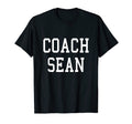 Coach Sean Custom Football Soccer T-Shirt - Minimalist Print Men Women - T-Shirt, Sweatshirt, Hoodie