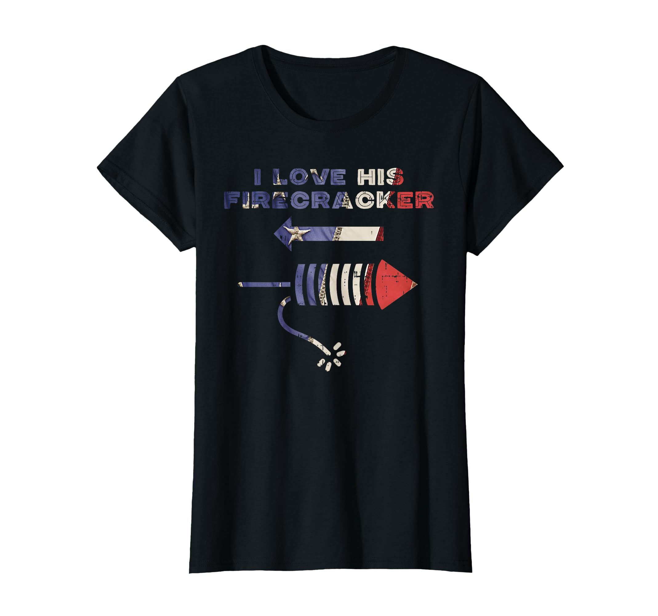 Love His Firecracker Matching Couple T-Shirt - Novelty Apparel Men Women - T-Shirt, Sweatshirt, Hoodie