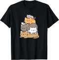 Cat Stacked Kawaii Cute Cats for Lover - Adult & Kids T-Shirts, Sweatshirts & Hoodies apparel design preview 1