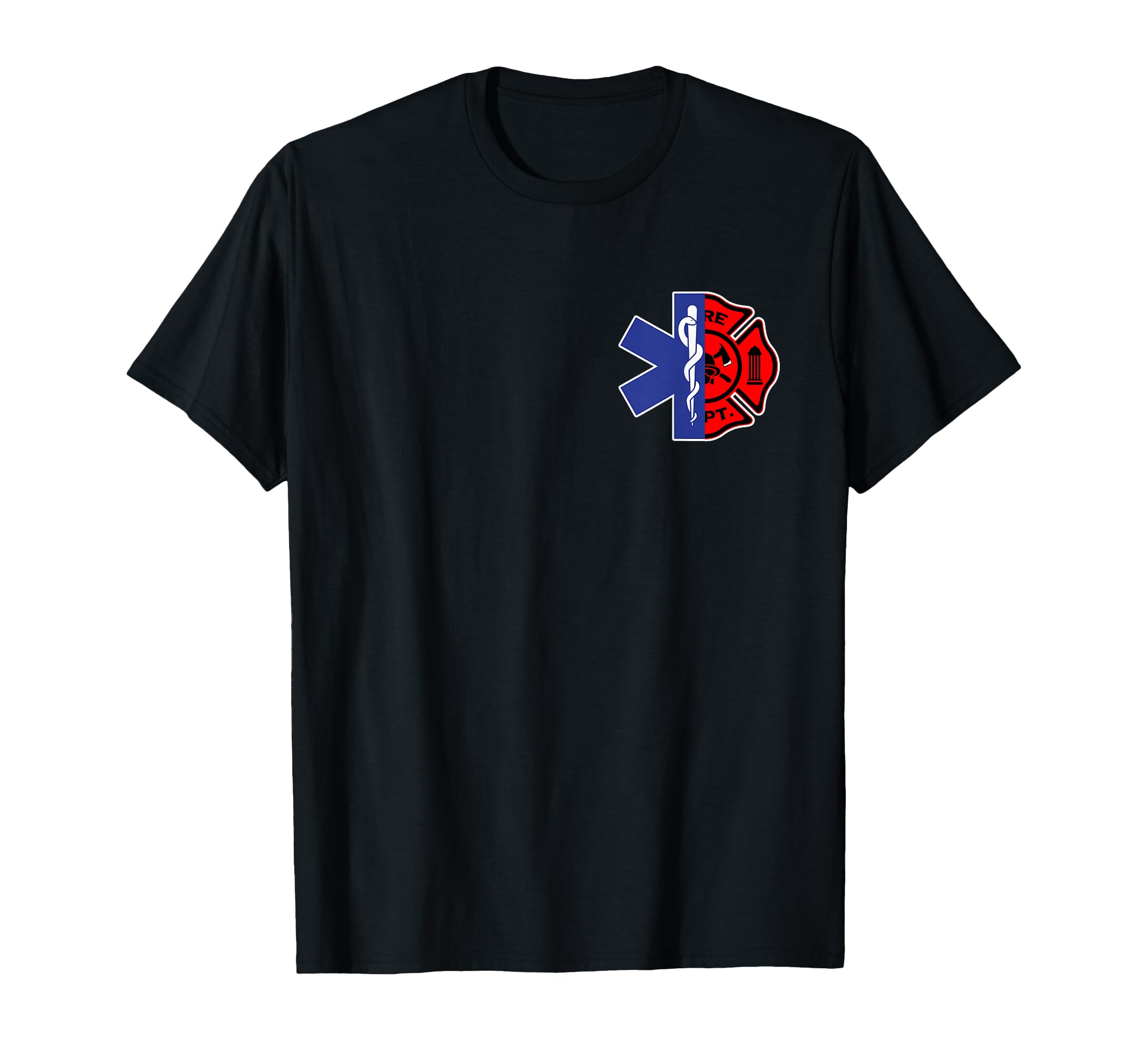 Emt Firefighter Firefighter Two Sided Ems T-Shirt - Trendy Graphic Unisex - T-Shirt, Sweatshirt, Hoodie