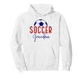 Soccer Grandma Soccer Grandson Support Hoodie - Graphic Print Unisex - T-Shirt, Sweatshirt, Hoodie