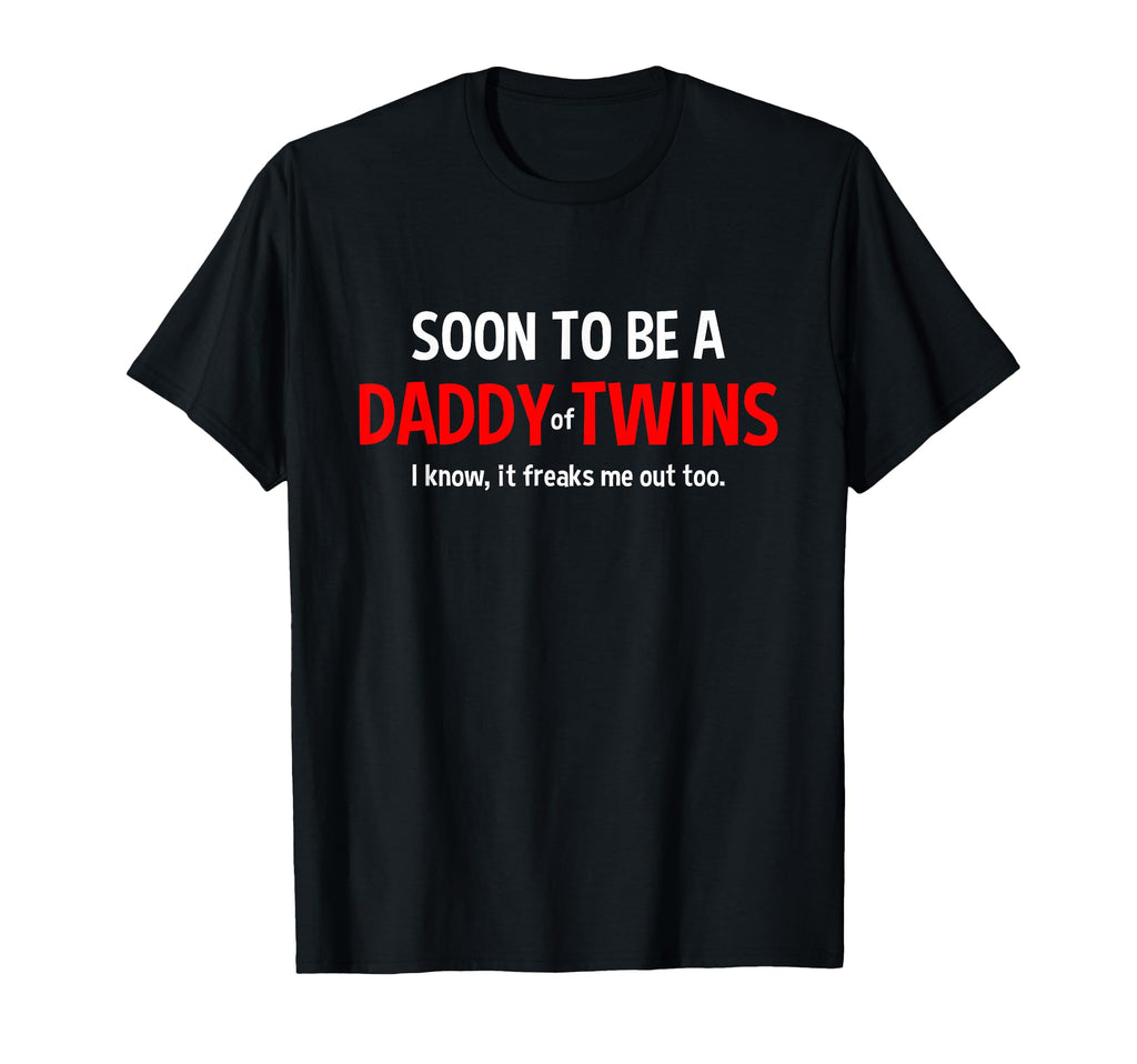 Soon To Be Daddy Twins Expecting Father T-Shirt - Trendy Graphic Men Women - T-Shirt, Sweatshirt, Hoodie