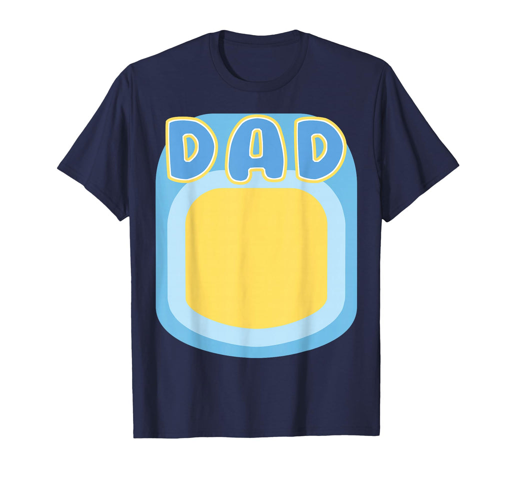 Blue Doggie Dog Dad Family Matching T-Shirt - Graphic Print Men Women - T-Shirt, Sweatshirt, Hoodie