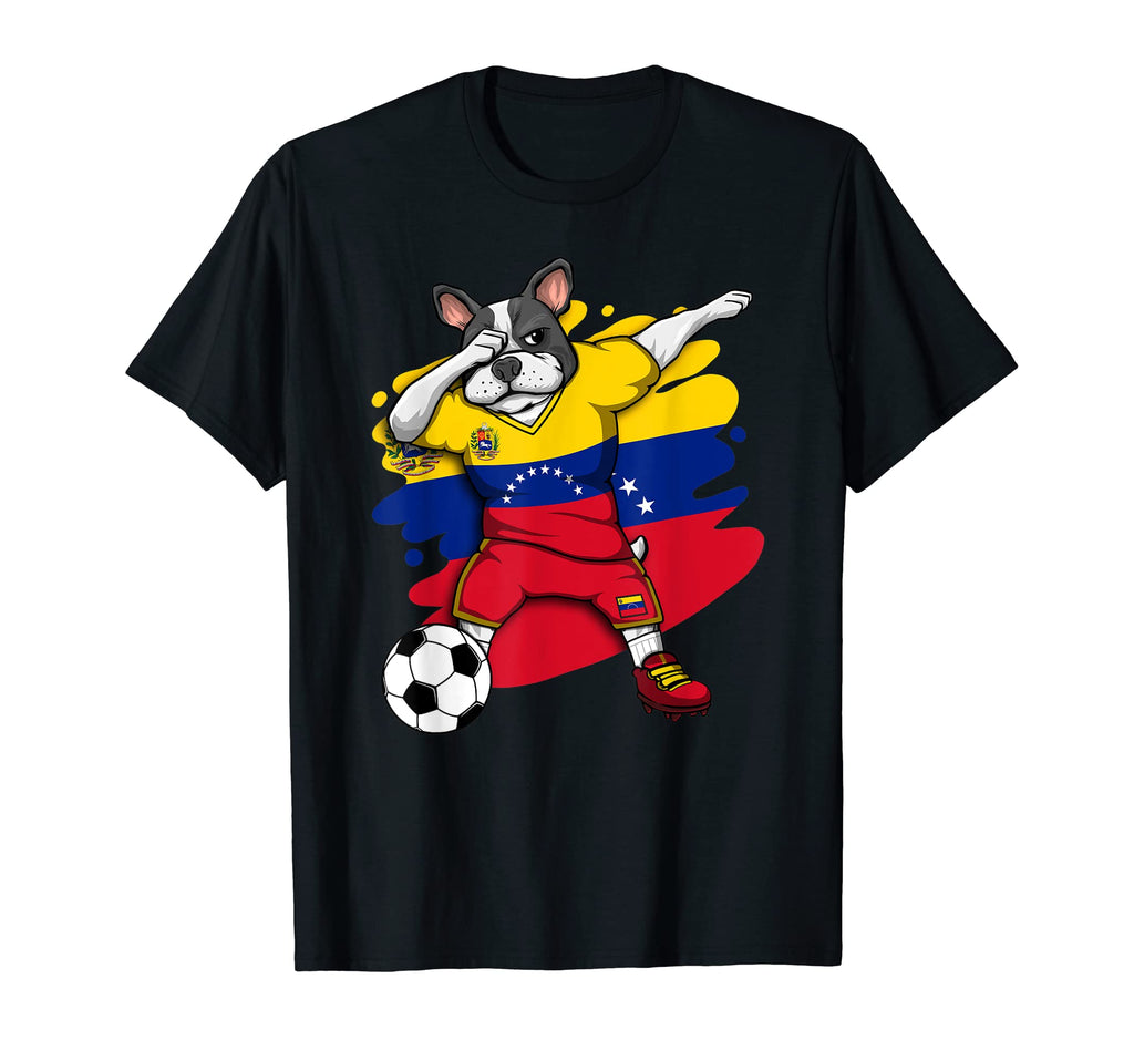 Dabbing French Bulldog Venezuela T-Shirt - Streetwear Style for Adults - T-Shirt, Sweatshirt, Hoodie