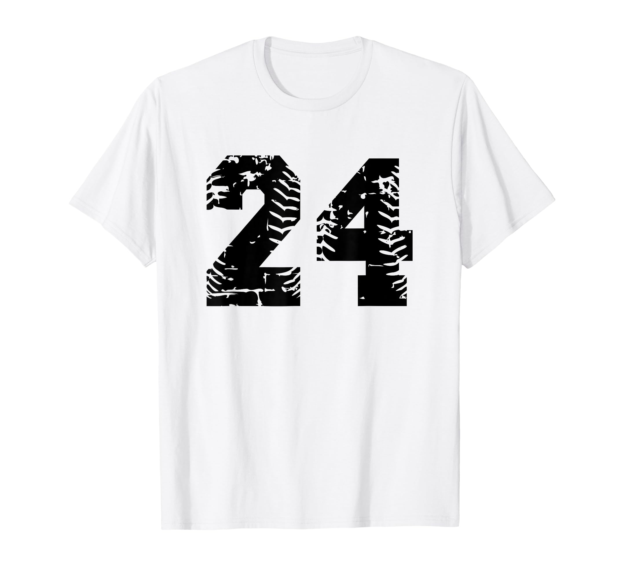 Number 24 Softball Baseball Black T-Shirt - Streetwear Style Men Women - T-Shirt, Sweatshirt, Hoodie