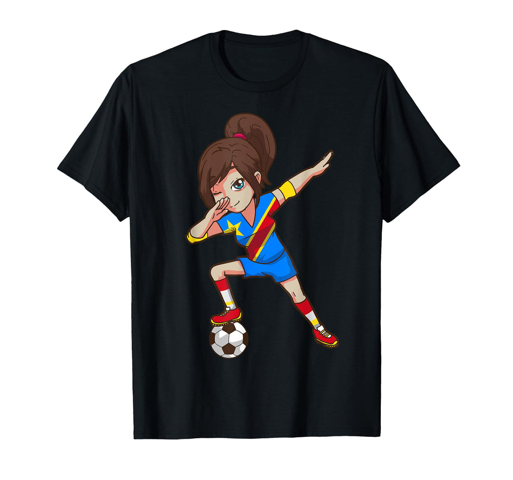 Funny Soccer Fan Congo Flag Dabbing T-Shirt - Novelty Apparel for Adults - T-Shirt, Sweatshirt, Hoodie