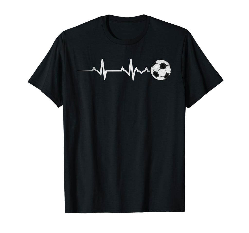 Soccer Heartbeat Soccer Ball Heartbeat T-Shirt - Graphic Print Men Women - T-Shirt, Sweatshirt, Hoodie