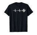 Soccer Heartbeat Soccer Ball Heartbeat T-Shirt - Graphic Print Men Women - T-Shirt, Sweatshirt, Hoodie