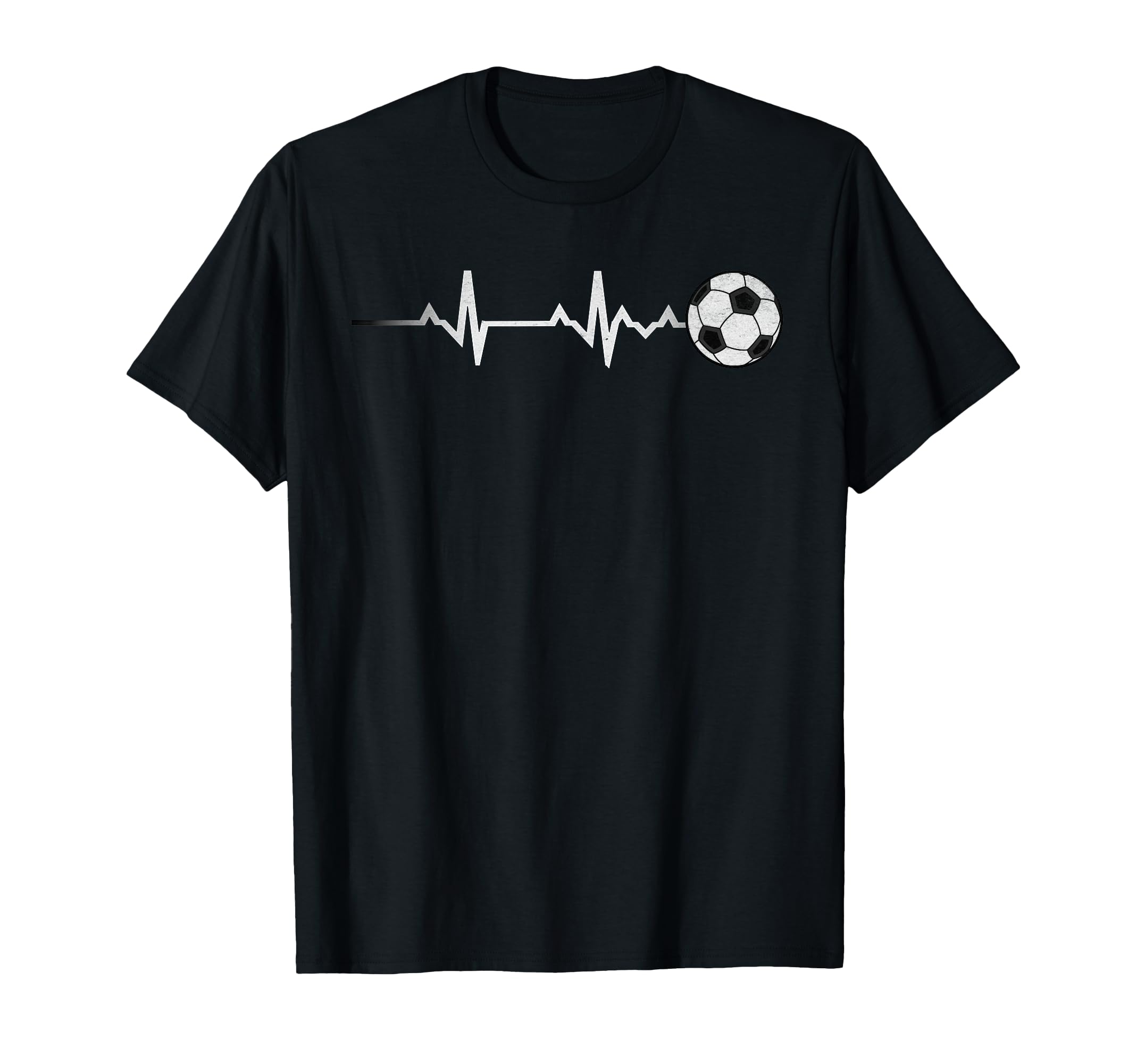 Soccer Heartbeat Soccer Ball Heartbeat T-Shirt - Graphic Print Men Women - T-Shirt, Sweatshirt, Hoodie