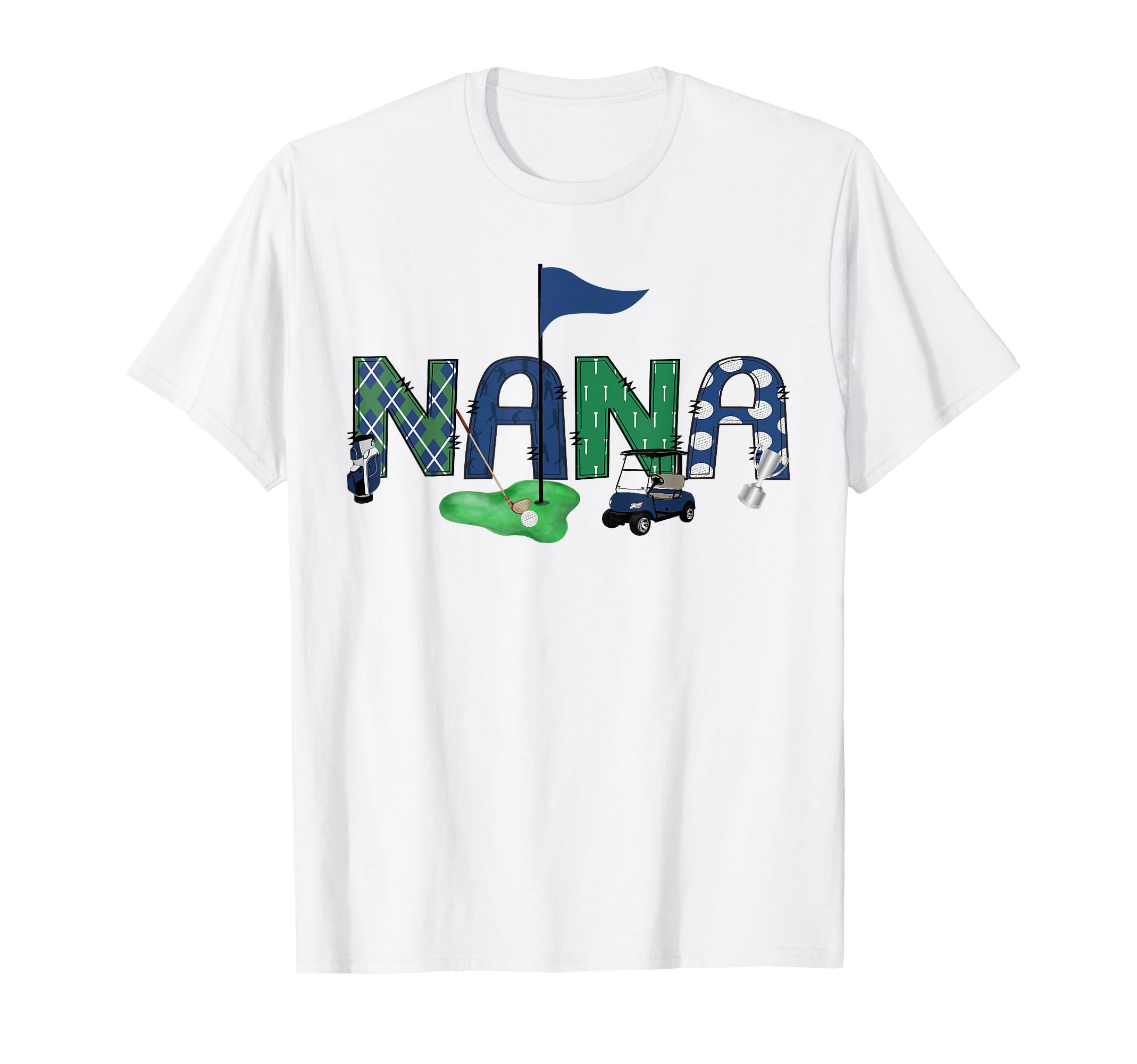 Nana Birthday Hole One Golf Sport T-Shirt - Unique Graphic Men Women - T-Shirt, Sweatshirt, Hoodie