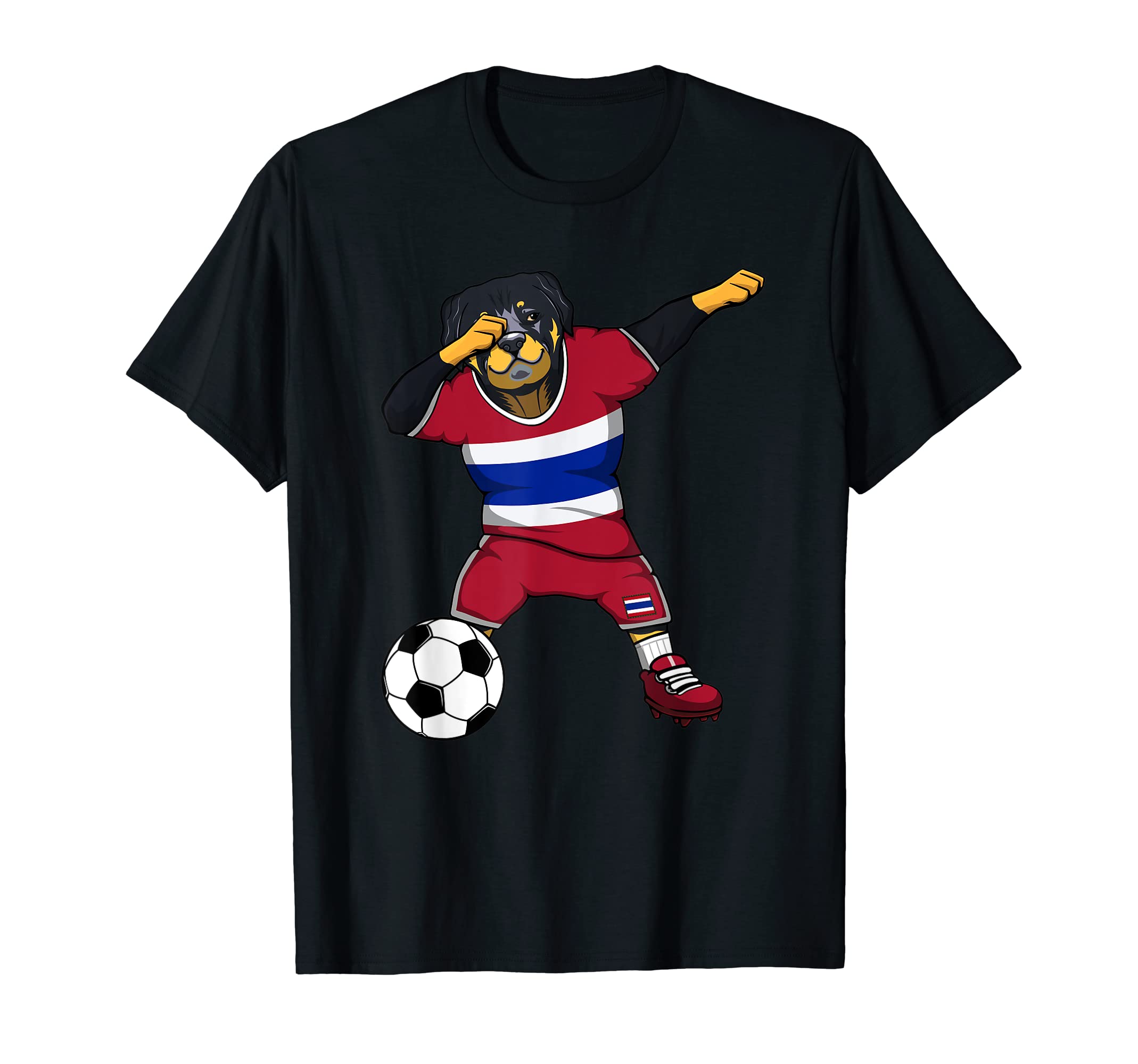 Dabbing Rottweiler Dog Thailand T-Shirt - Custom Art Print for Adults - T-Shirt, Sweatshirt, Hoodie