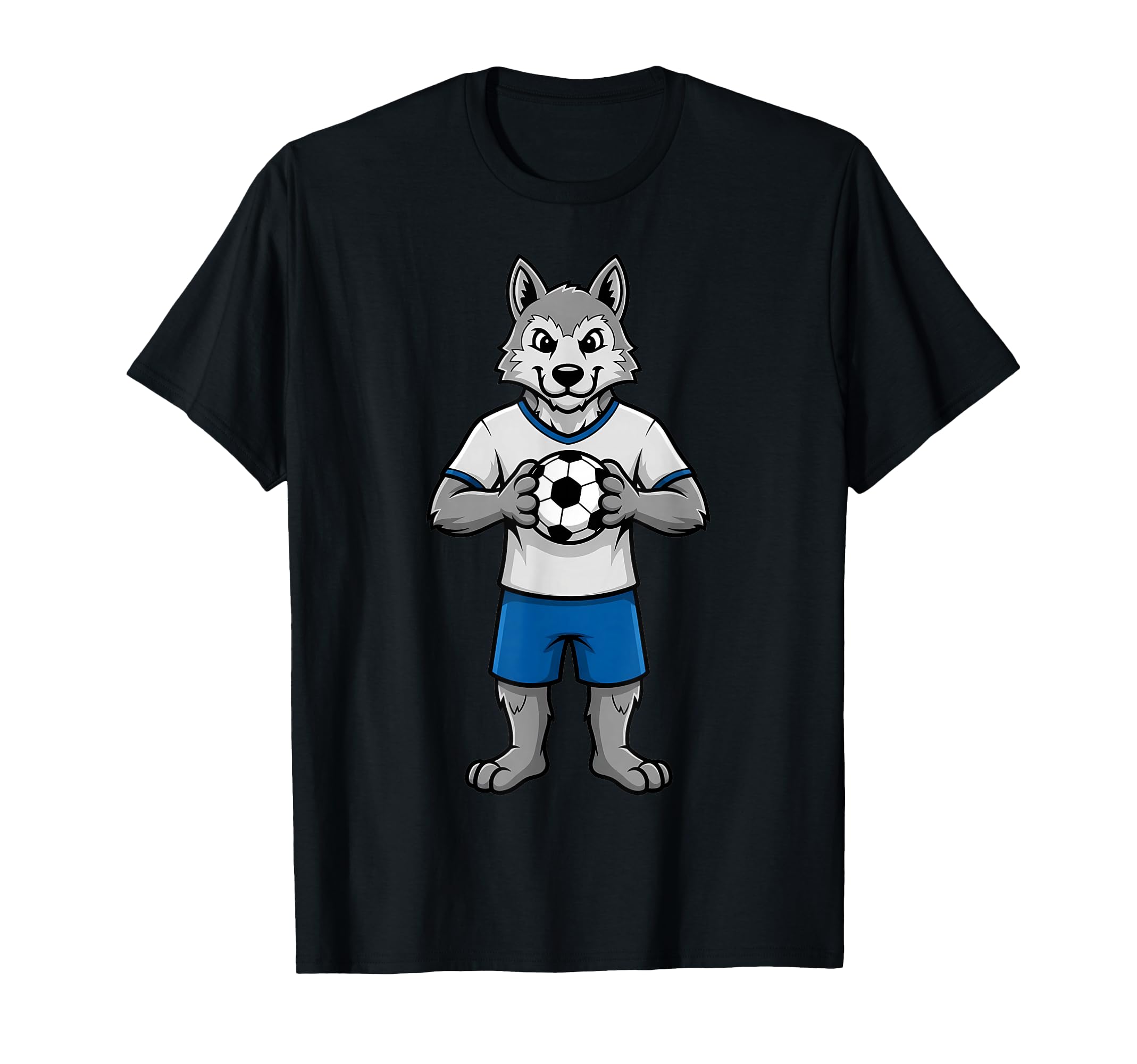 Soccer Wolf Football Player Animal T-Shirt - Aesthetic Graphic Unisex - T-Shirt, Sweatshirt, Hoodie