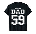 Number 59 Custom Proud Soccer Futbol Dad T-Shirt - Streetwear Style Unisex - T-Shirt, Sweatshirt, Hoodie