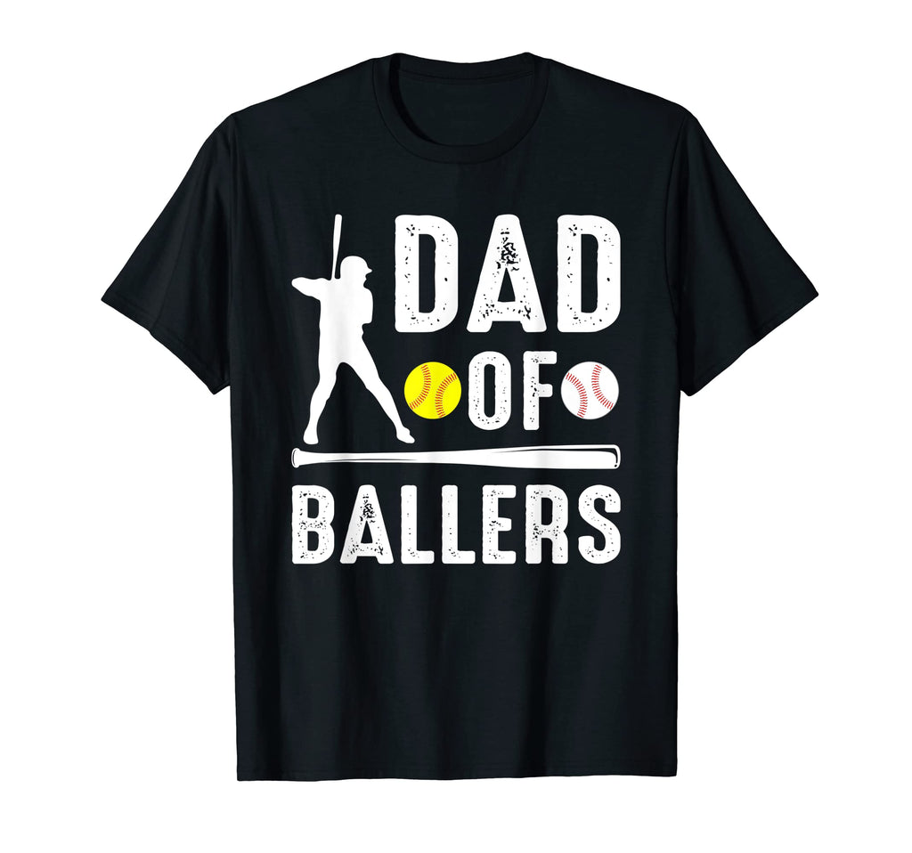Mens Dad Ballers Baseball Raise T-Shirt - Fun Novelty Design Unisex - T-Shirt, Sweatshirt, Hoodie