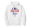 Soccer Papa Soccer Dad Daddy Soccer Hoodie - Minimalist Print for Adults - T-Shirt, Sweatshirt, Hoodie
