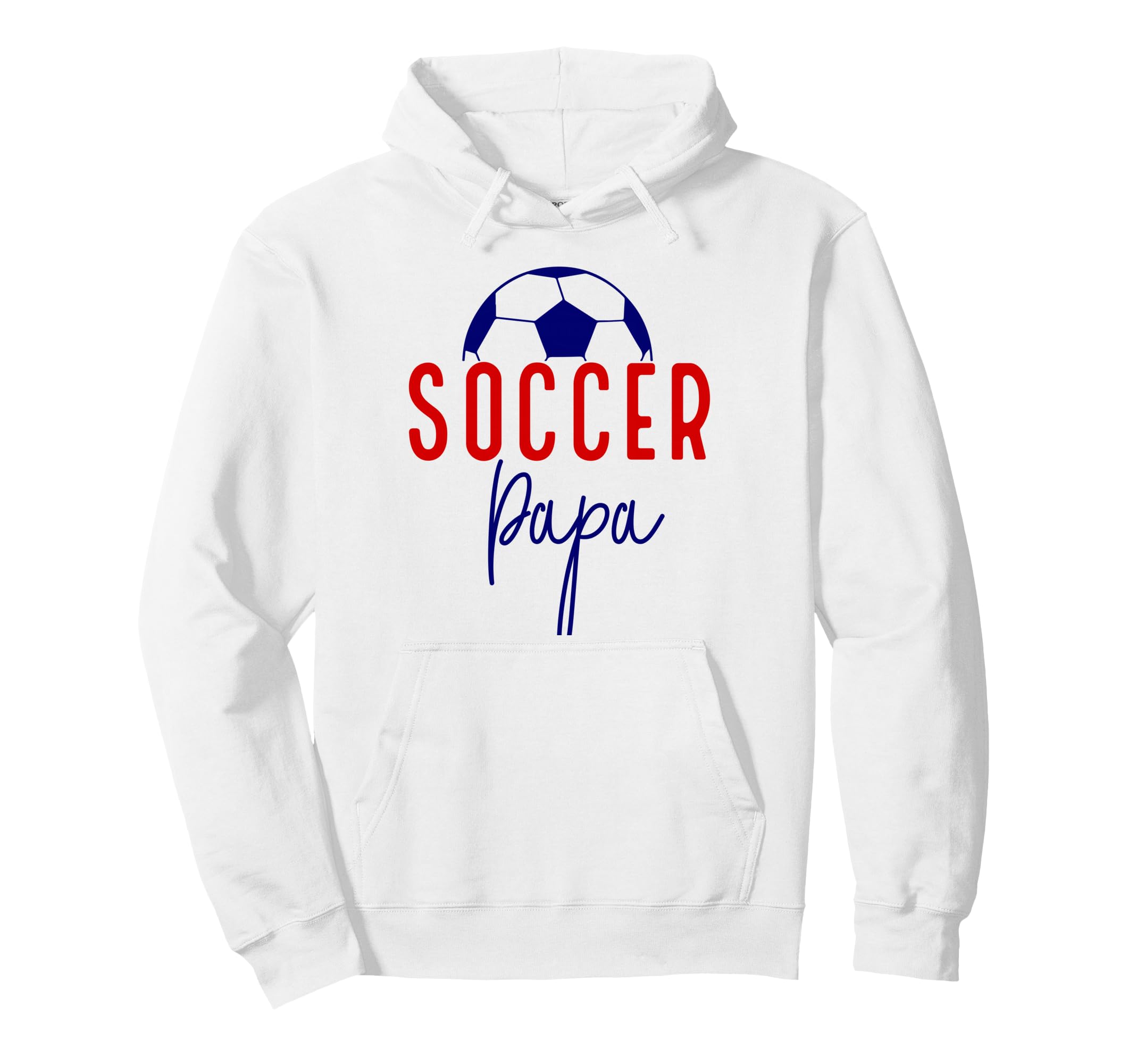Soccer Papa Soccer Dad Daddy Soccer Hoodie - Minimalist Print for Adults - T-Shirt, Sweatshirt, Hoodie
