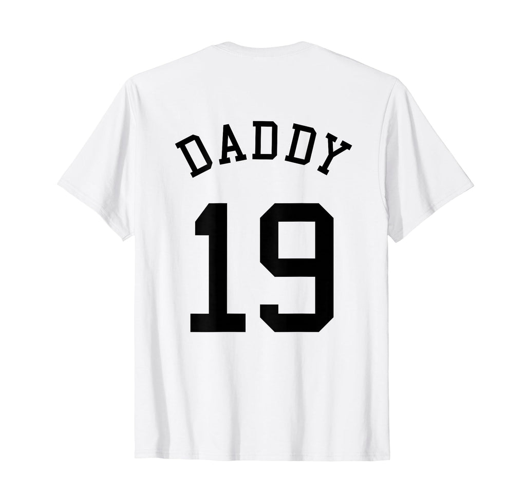 Daddy Uniform No 19 Football Dad T-Shirt - Aesthetic Graphic for Adults - T-Shirt, Sweatshirt, Hoodie