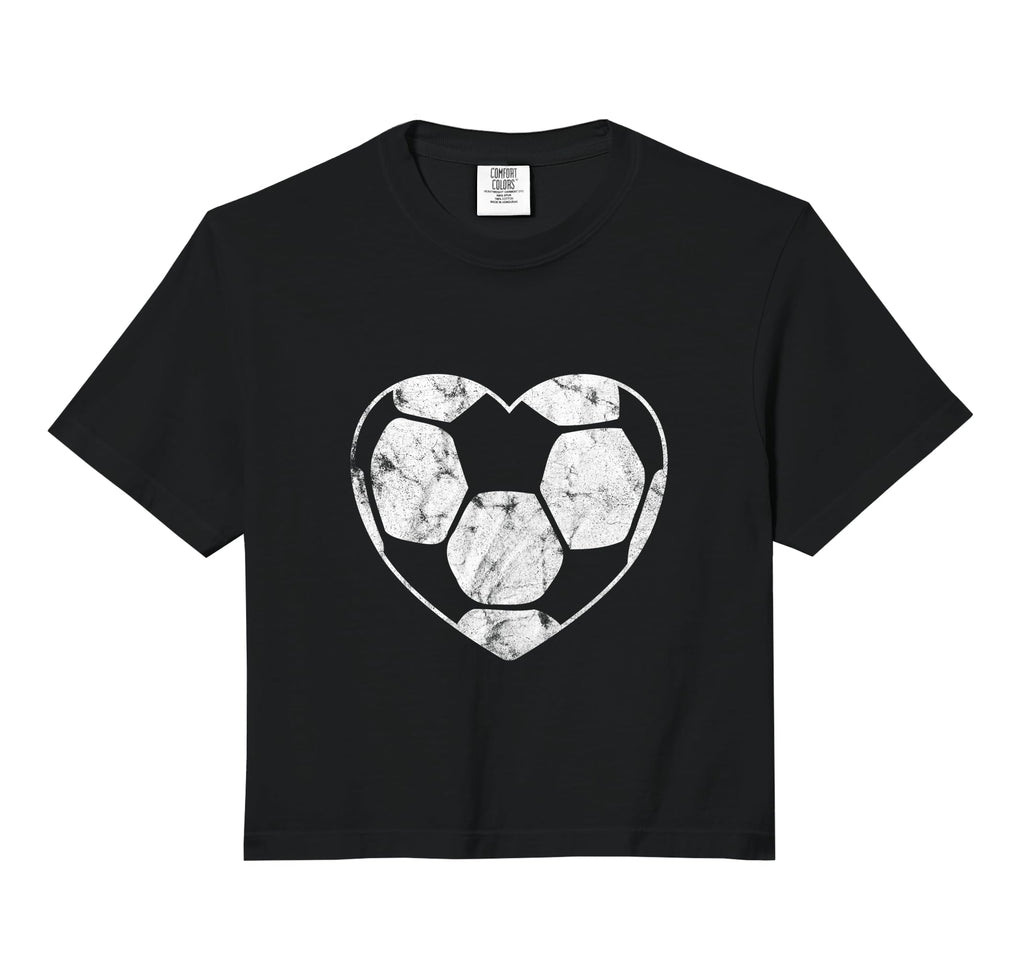 Soccer Ball Heart Shape Mom Parent Fan T-Shirt - Custom Art Print Unisex - T-Shirt, Sweatshirt, Hoodie