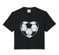 Soccer Ball Heart Shape Mom Parent Fan T-Shirt - Custom Art Print Unisex - T-Shirt, Sweatshirt, Hoodie