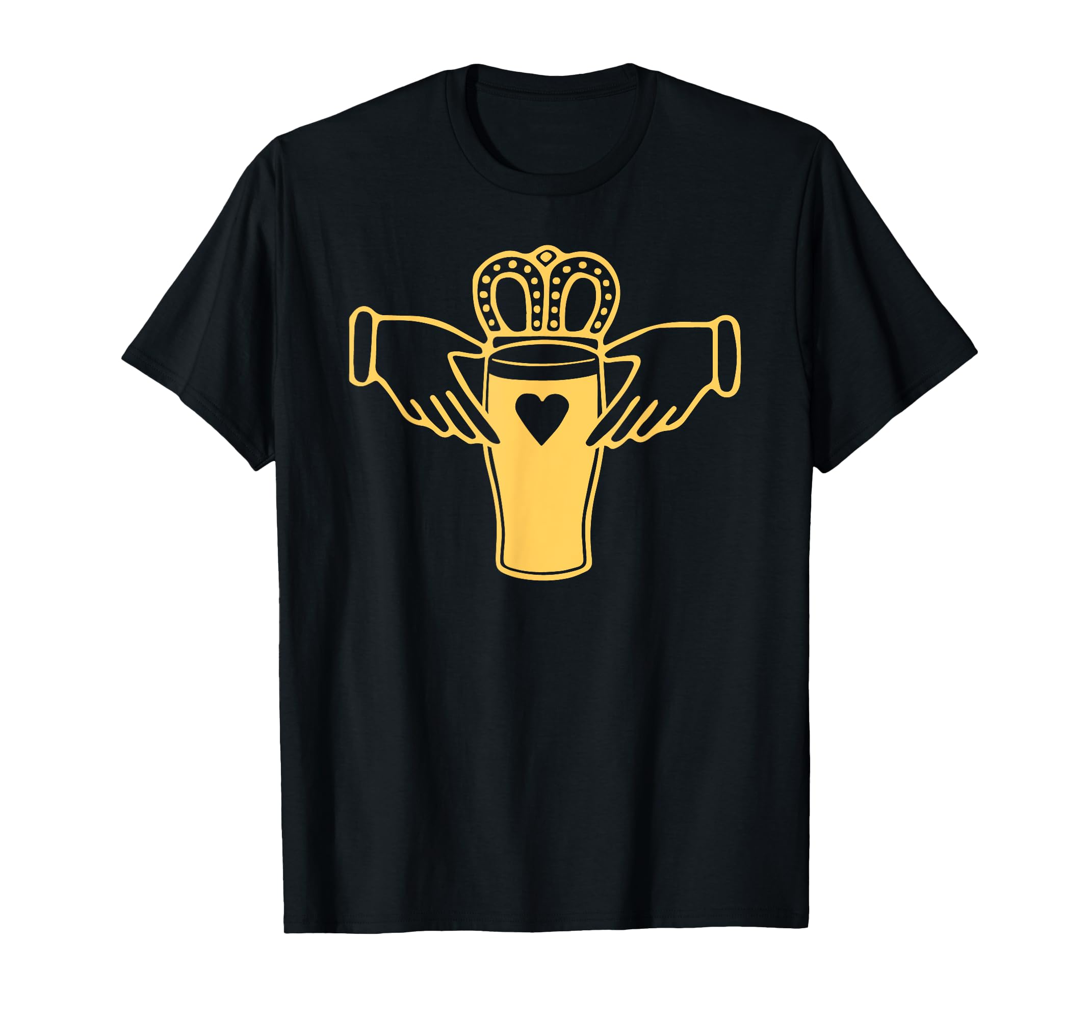 Beer Pint Claddagh St Patricks T-Shirt - Casual Everyday Wear for Adults - T-Shirt, Sweatshirt, Hoodie
