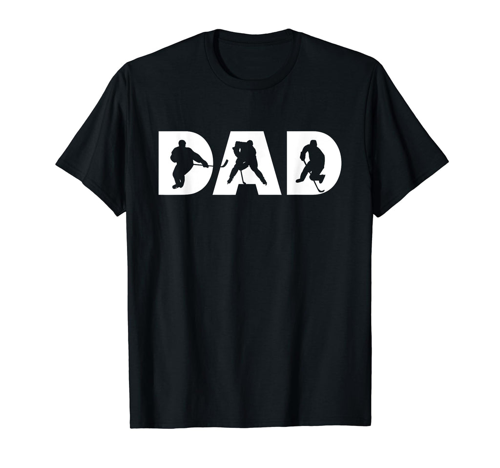 Hockey Dad Hockey Player Silhouette T-Shirt - Custom Art Print for Adults - T-Shirt, Sweatshirt, Hoodie