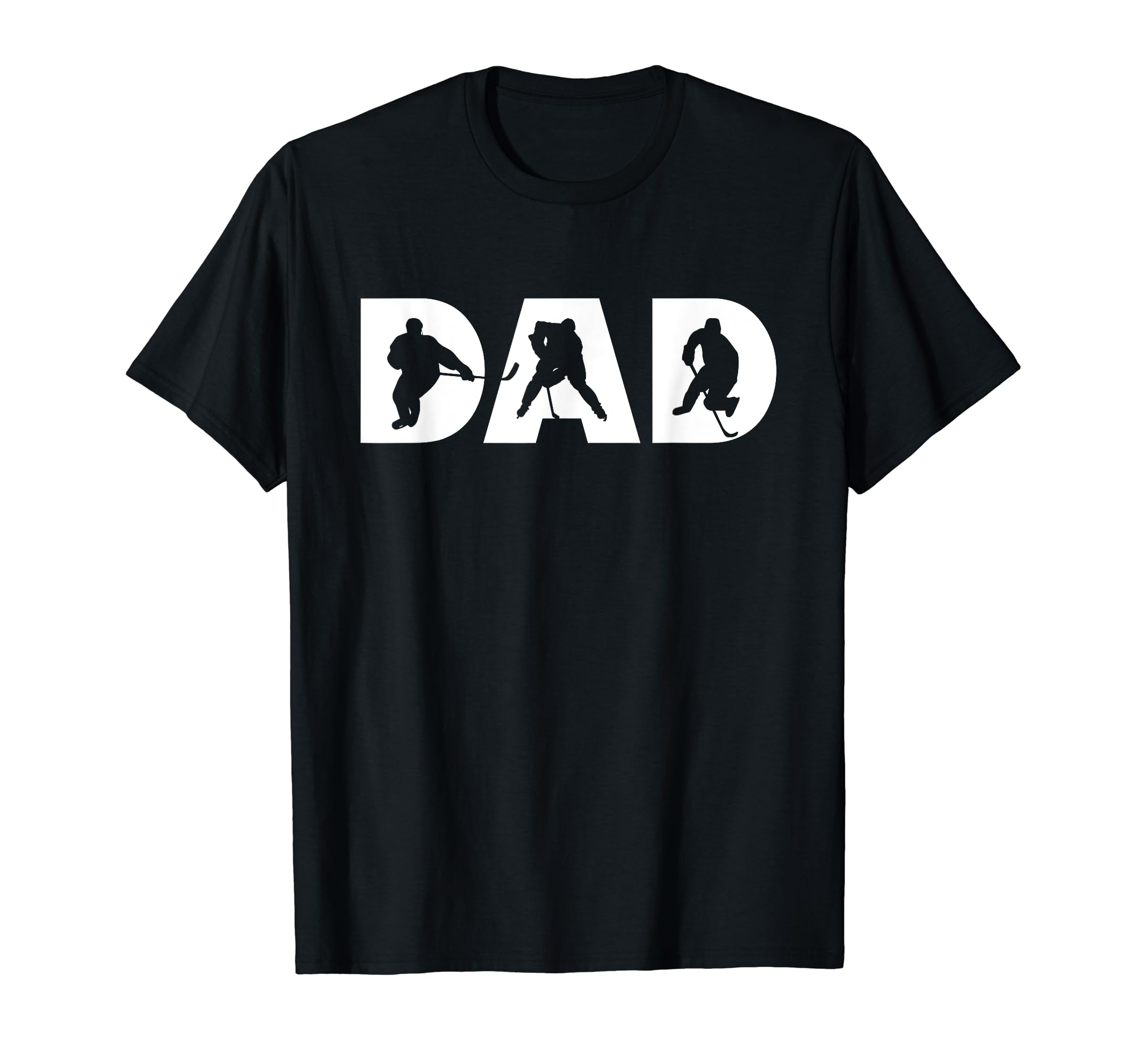 Hockey Dad Hockey Player Silhouette T-Shirt - Custom Art Print for Adults - T-Shirt, Sweatshirt, Hoodie
