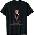 Minimalist Floral Rose-Gold Dreamer's Garden Tulip - Adult & Kids T-Shirts, Sweatshirts & Hoodies apparel design preview 1