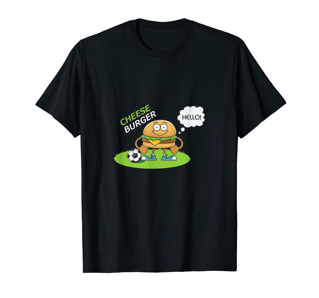 Cheeseburger French Fry Hamburger T-Shirt - Fun Novelty Design for Adults - T-Shirt, Sweatshirt, Hoodie
