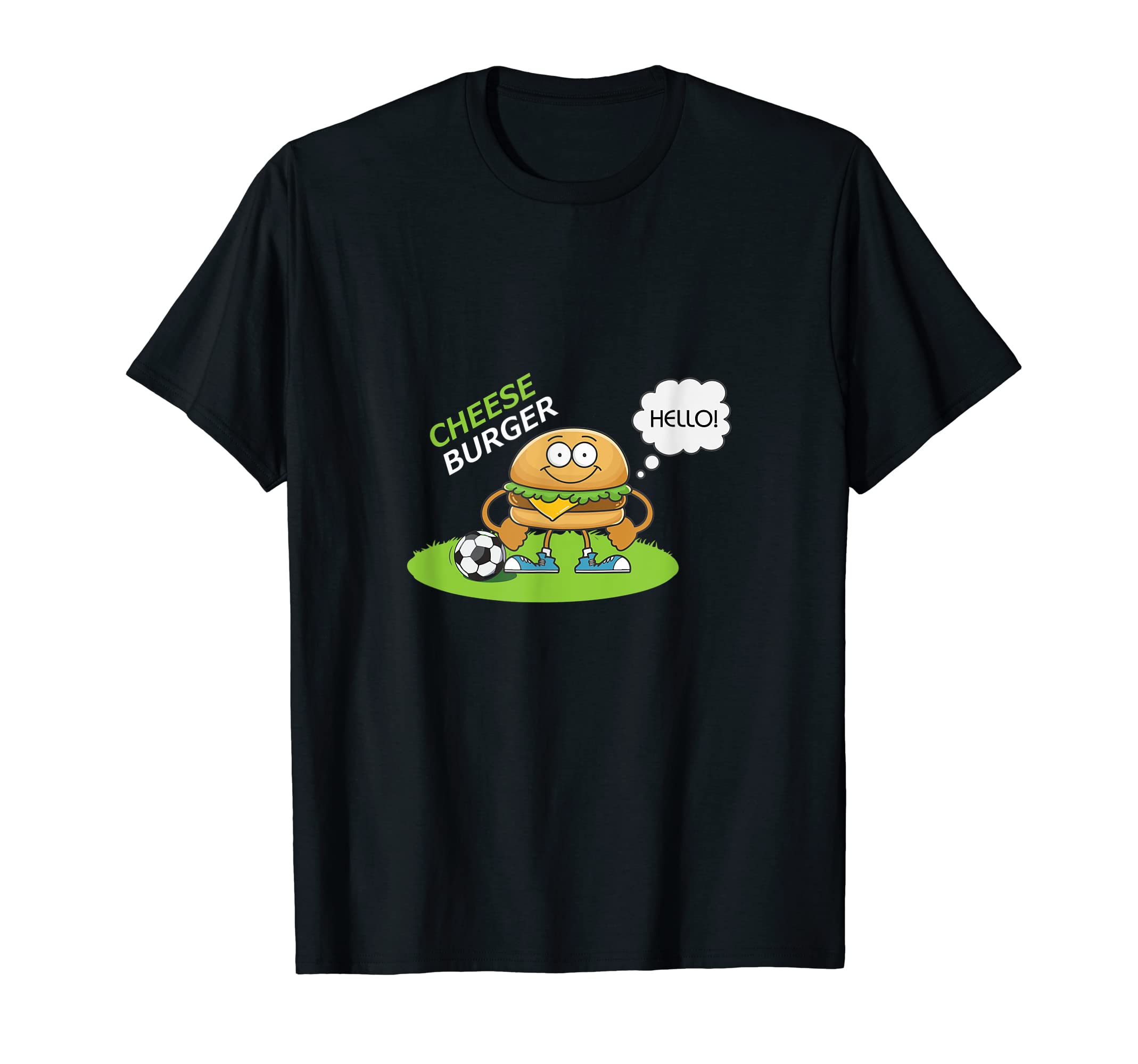 Cheeseburger French Fry Hamburger T-Shirt - Fun Novelty Design for Adults - T-Shirt, Sweatshirt, Hoodie