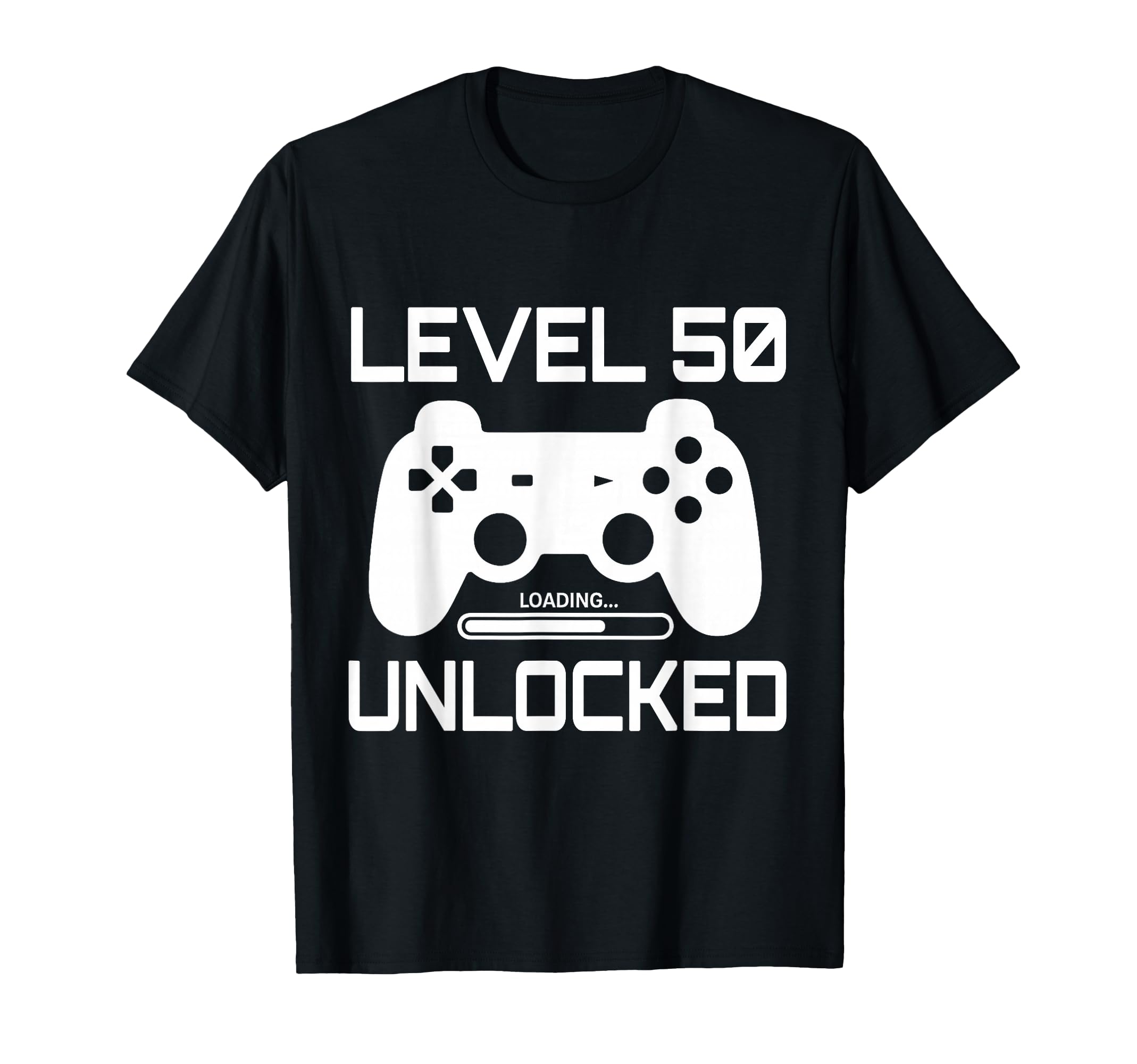 Level 50 Unlocked 50Th Birthday 50 Year T-Shirt - Aesthetic Graphic Unisex - T-Shirt, Sweatshirt, Hoodie
