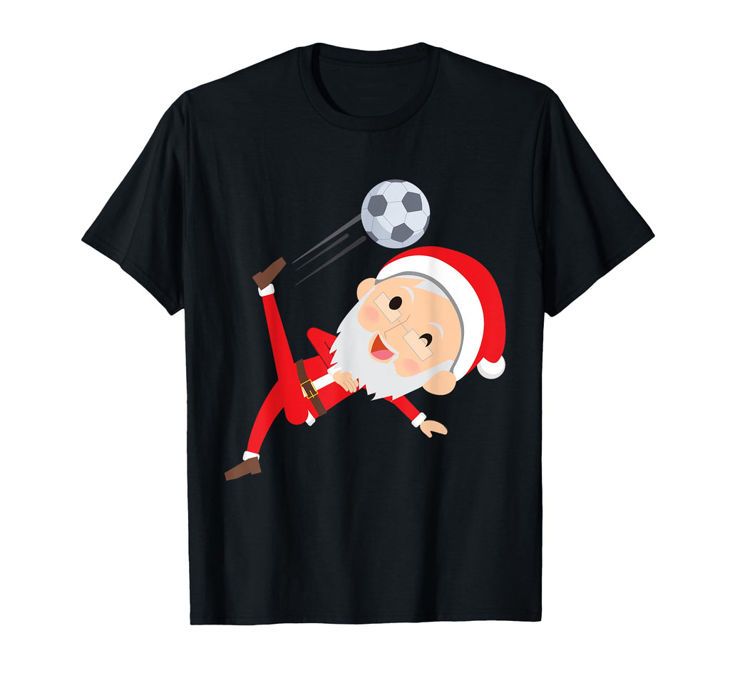 Santa Claus Loves Soccer T-Shirt - Trendy Graphic Unisex - T-Shirt, Sweatshirt, Hoodie
