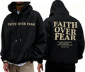 Faith Over Fear Men Christian Jesus Bible Religious - Adult & Kids T-Shirts, Sweatshirts & Hoodies apparel design preview 1