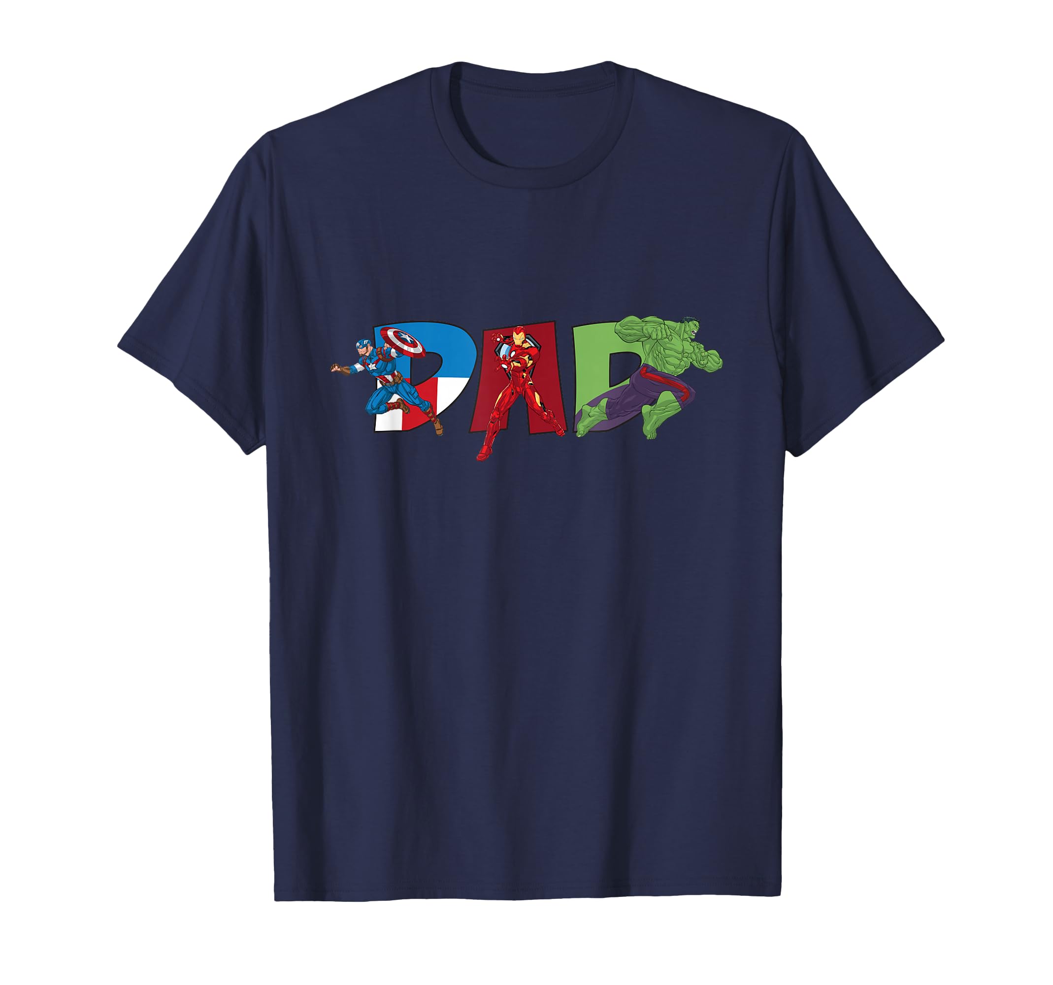 Marvel Avengers Trio Dad Fathers Day T-Shirt - Custom Art Print for Adults - T-Shirt, Sweatshirt, Hoodie