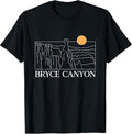 Bryce Canyon National Park Utah Minimalist Line Art - Adult & Kids T-Shirts, Sweatshirts & Hoodies apparel design preview 1