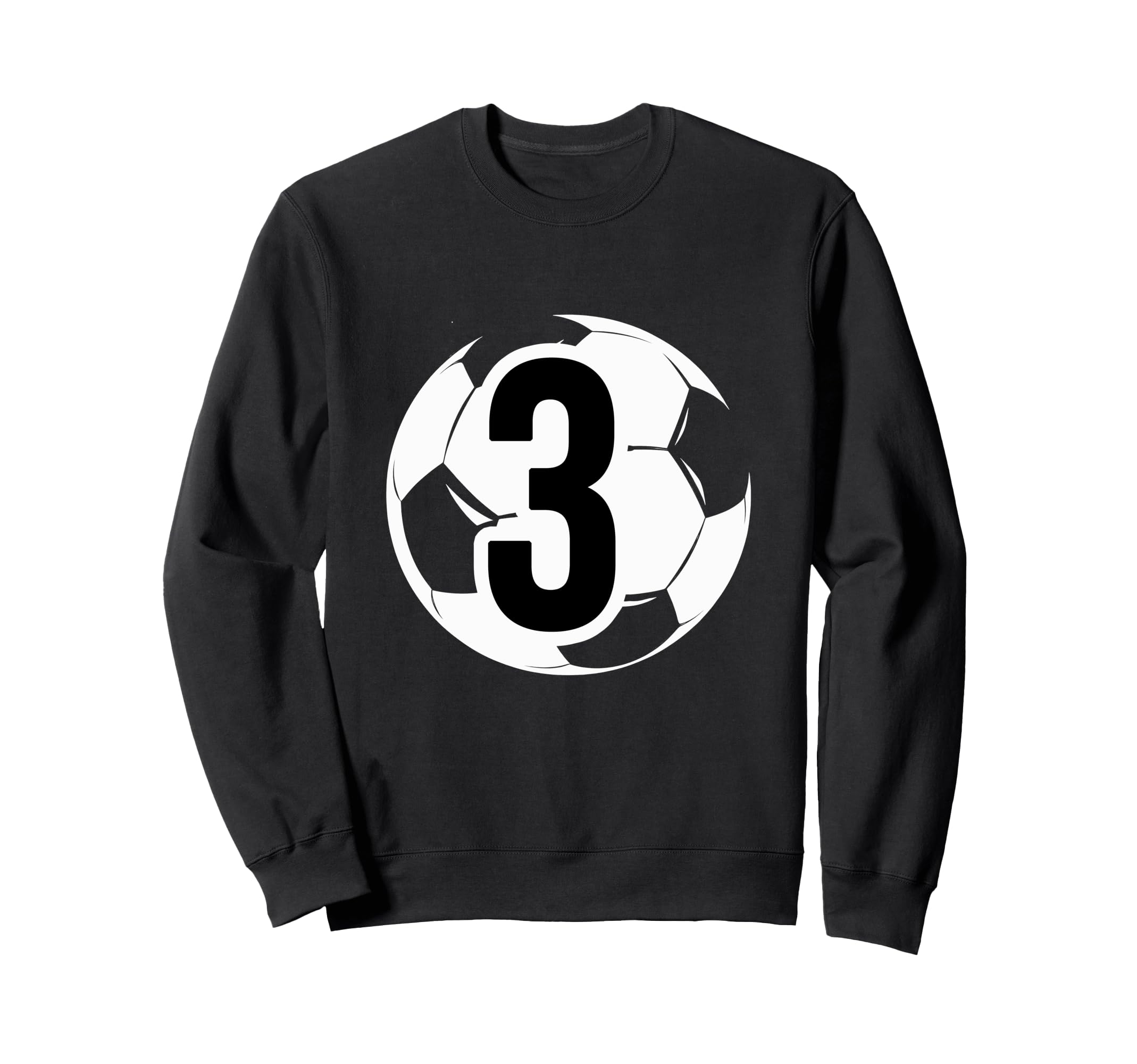 3 Soccer Birthday Gift Soccer Fan Sweatshirt - Trendy Graphic Unisex - T-Shirt, Sweatshirt, Hoodie