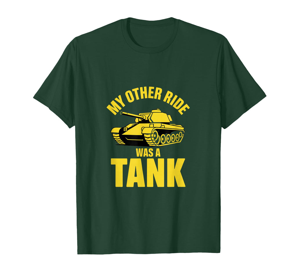 My Other Ride Was Tank Army Veteran T-Shirt - Graphic Print Men Women - T-Shirt, Sweatshirt, Hoodie