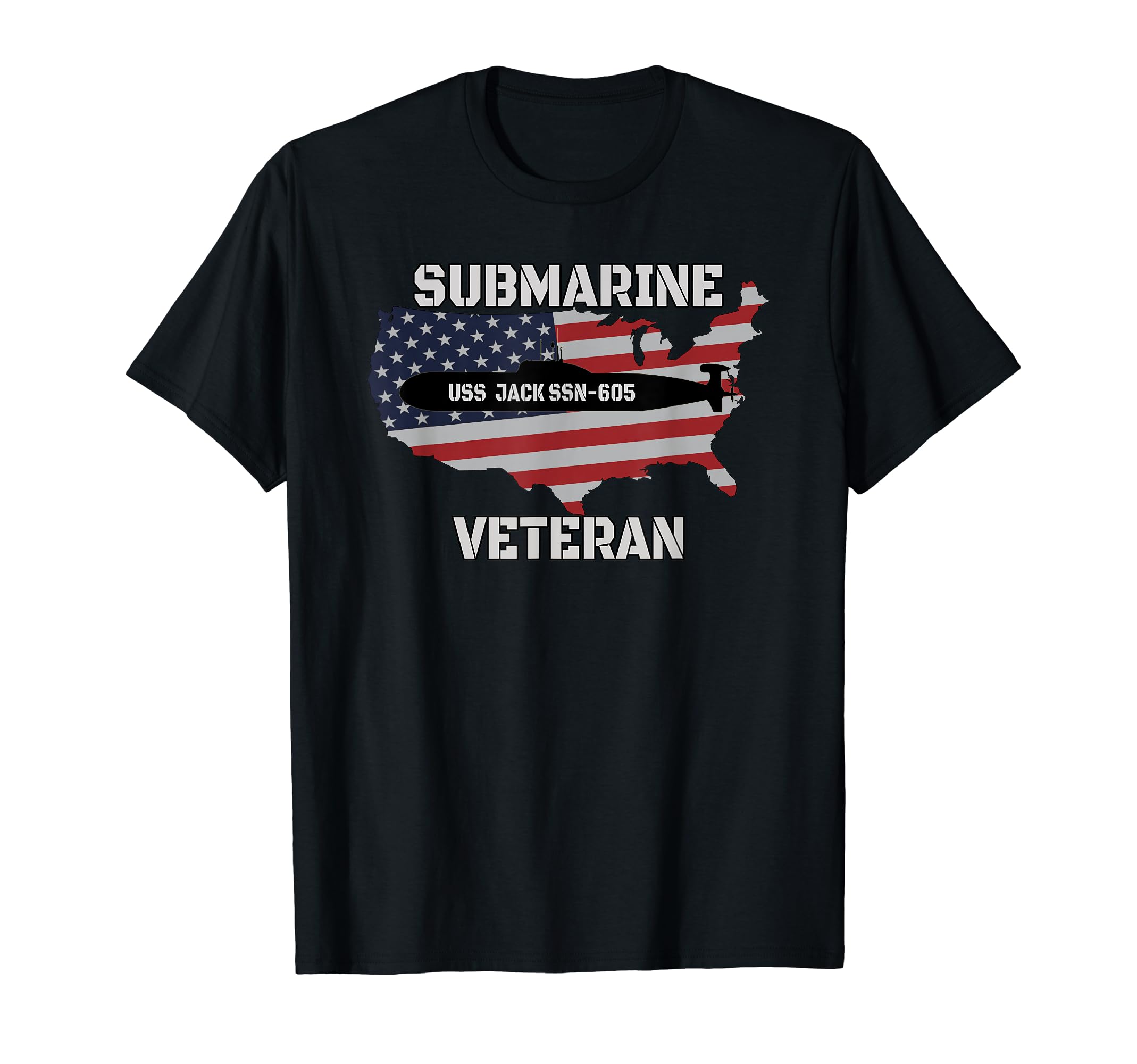 Uss Jack Ssn 605 Submarine Veterans Day T-Shirt - Novelty Apparel Unisex - T-Shirt, Sweatshirt, Hoodie