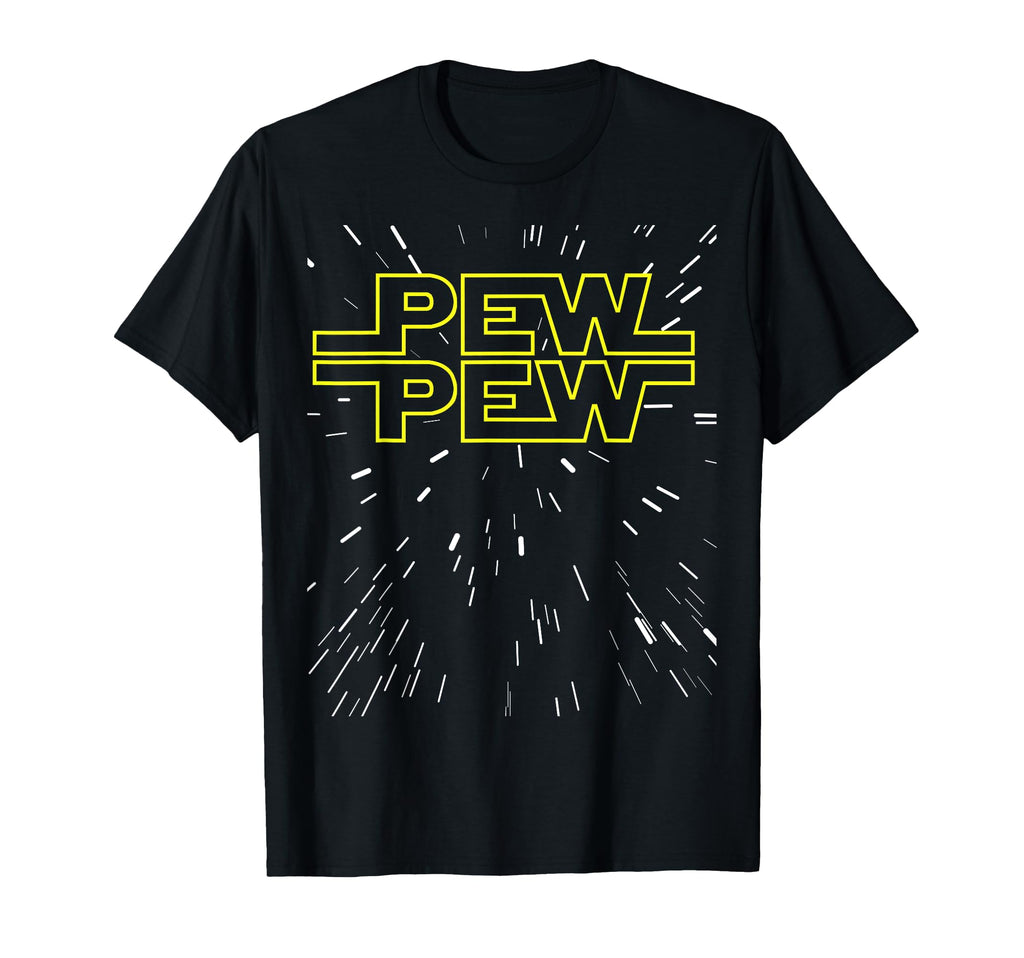 Pew Pew Sci Fi Fps Video Gamer Blaster T-Shirt - Fun Novelty Design Unisex - T-Shirt, Sweatshirt, Hoodie