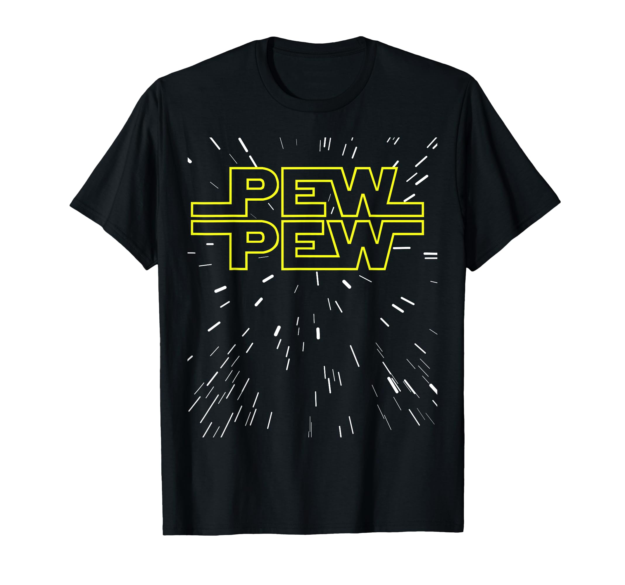 Pew Pew Sci Fi Fps Video Gamer Blaster T-Shirt - Fun Novelty Design Unisex - T-Shirt, Sweatshirt, Hoodie