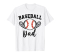 Baseball Dad Leopard Heart T-Shirt - Casual Everyday Wear for Adults - T-Shirt, Sweatshirt, Hoodie