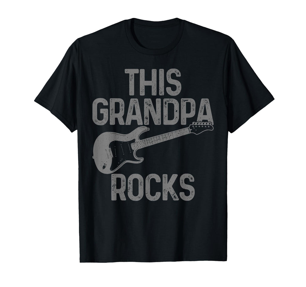 Guitar This Grandpa Rocks Grandpa T-Shirt - Minimalist Print Unisex - T-Shirt, Sweatshirt, Hoodie