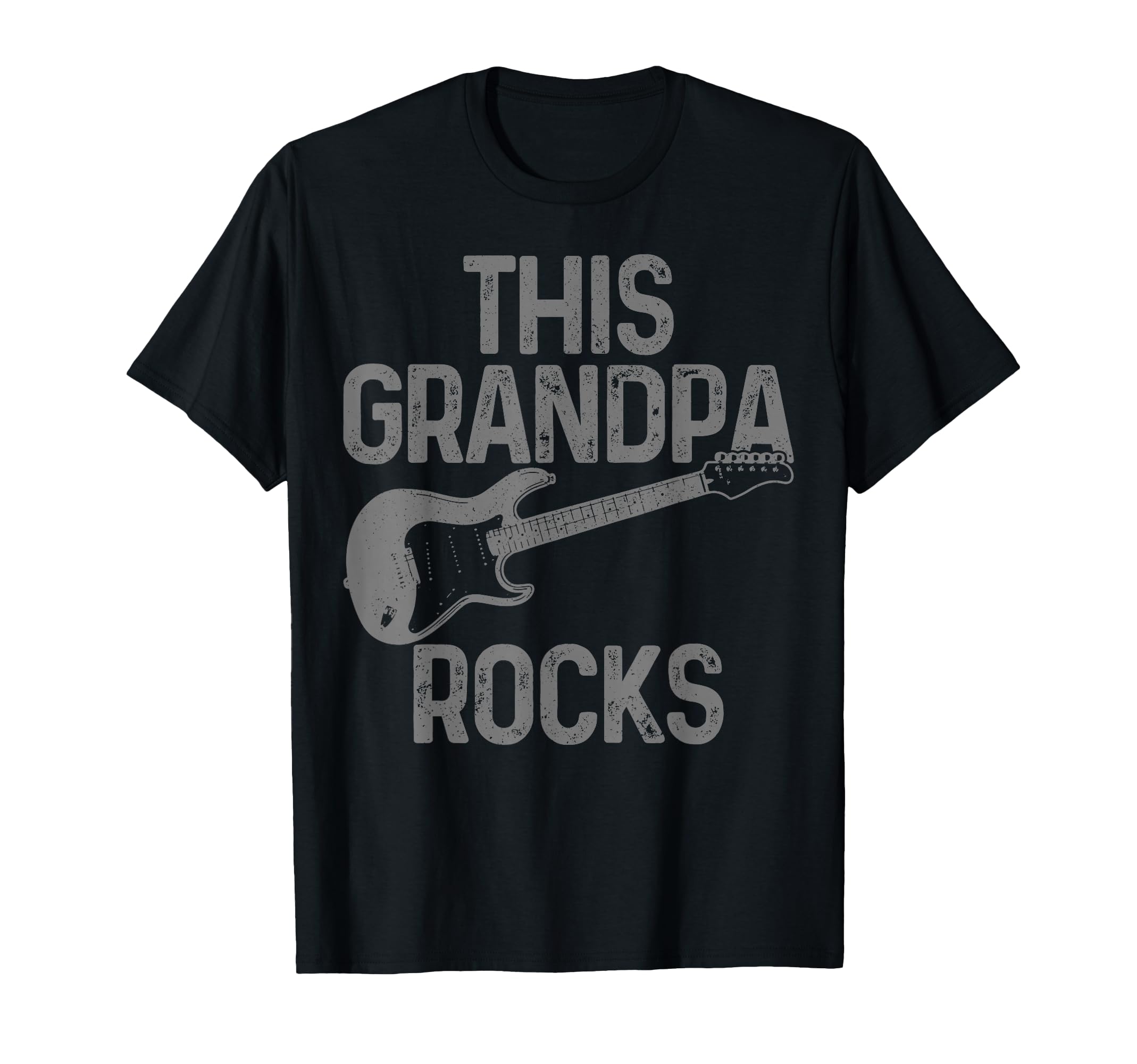 Guitar This Grandpa Rocks Grandpa T-Shirt - Minimalist Print Unisex - T-Shirt, Sweatshirt, Hoodie